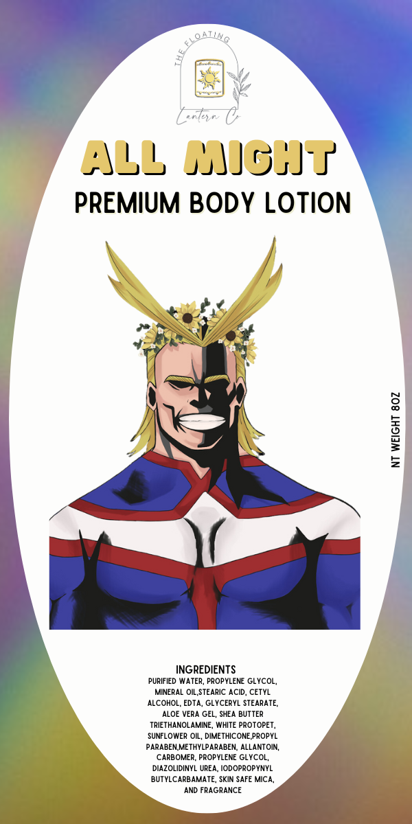 All Might Body Lotion